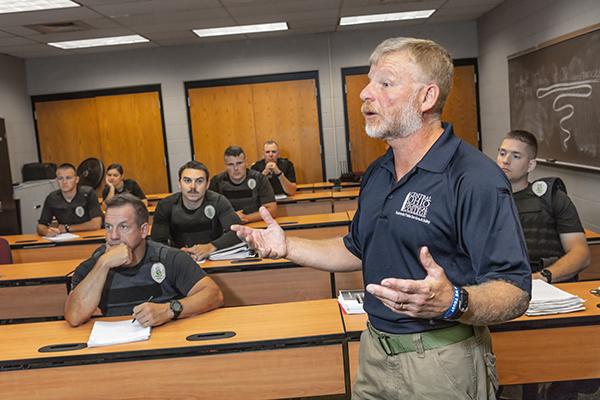 peace officer basic training professor teaching