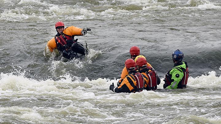 Picture of a water rescue